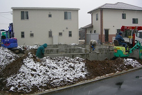 山梨県地方の今朝の雪